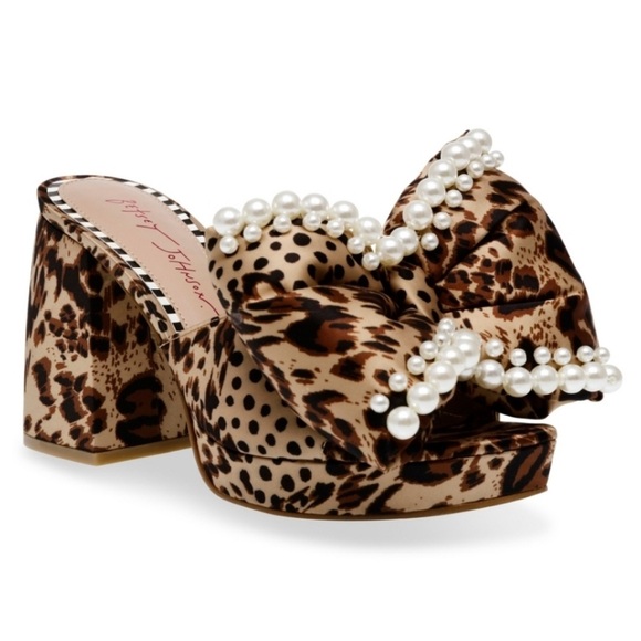 Betsey Johnson Shoes - 👉✨️ Betsey Johnson MACCIE Leopard Print Platform Block Heels New inBox